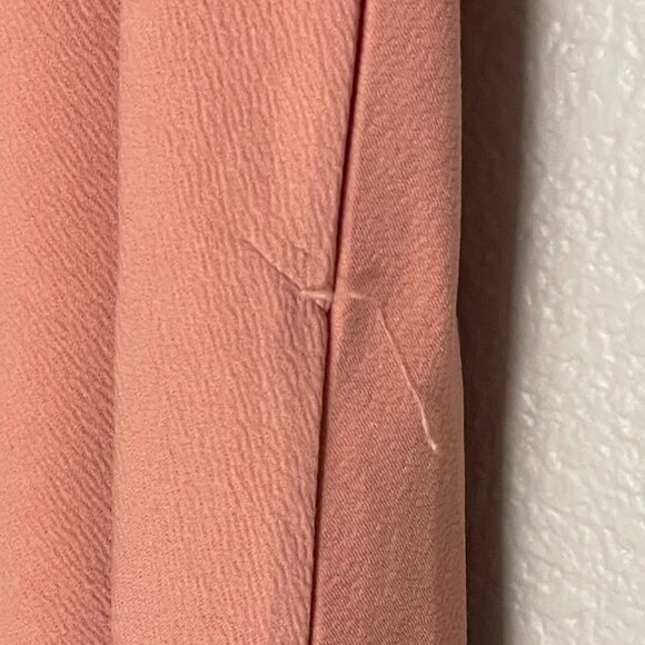 Cute Flutter Sleeve Peach Dress - Picture 4 of 4